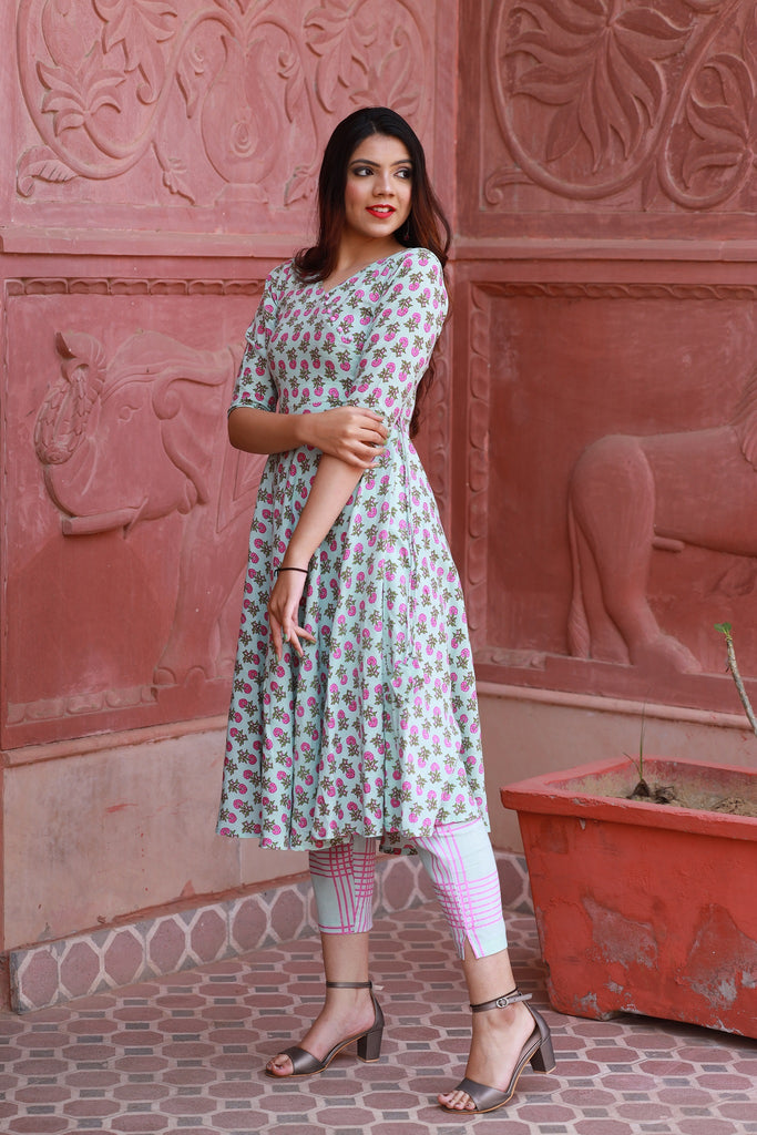 Plus and Regular Size Dress, Beautiful Rayon Bandhej Printed Angrakha Style  Kurti With Palazzo Pant Set for Women and Girls, Plus Size Dress - Etsy